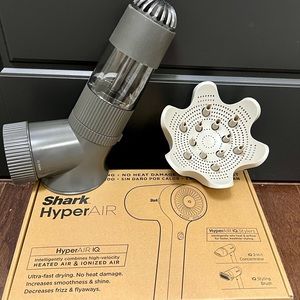 Shark Hyper Air Blow Dryer with Diffuser and Airwave attachment